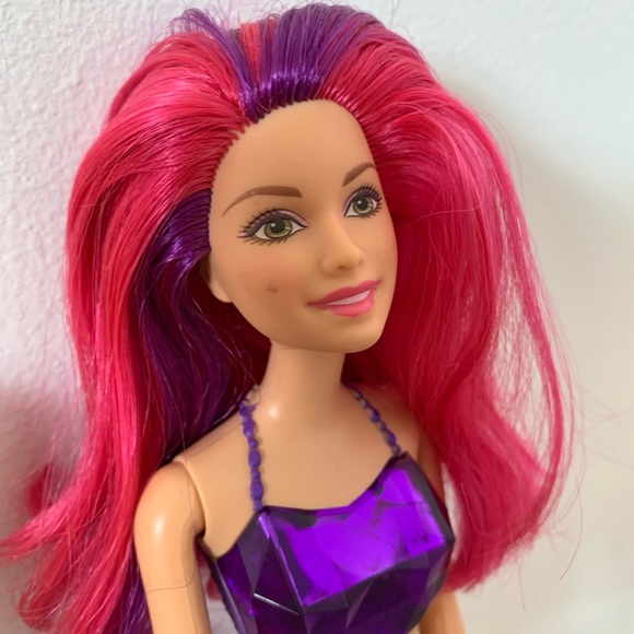 BARBIE PINK BALLERINA W/ TUTU & BARBIE PURPLE MERMAID DOLLS - Picture 5 of 9